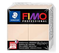 STAEDTLER 8004-44 FIMO Professional Oven-Hardening Polymer Modelling Clay - Beige (1 x 85g Block)