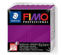 STAEDTLER 8004-61 FIMO Professional Oven-Hardening Polymer Modelling Clay, 85g - Violet (Single Block)