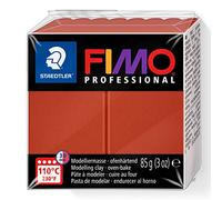 STAEDTLER 8004-74 FIMO Professional Oven-Hardening Polymer Modelling Clay, 85g - Terracotta (Single Block)