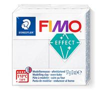 STAEDTLER 8010-002 FIMO Effect Oven-Hardening Polymer Modelling Clay - Galaxy White (57g)