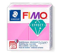 STAEDTLER 8010-201 FIMO Effect Oven-Hardening Polymer Modelling Clay - Neon Fuschia (57g)