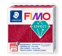 STAEDTLER 8010-202 FIMO Effect Oven-Hardening Polymer Modelling Clay - Galaxy Red (57g)