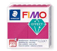 STAEDTLER 8010-21 FIMO Effect Oven-Hardening Polymer Modelling Clay - Metallic Bordeaux (1 x 57g Block)