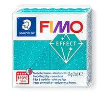 STAEDTLER 8010-392 FIMO Effect Oven-Hardening Polymer Modelling Clay - Galaxy Turquoise (57g)
