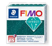 STAEDTLER 8010-562 FIMO Effect Oven-Hardening Polymer Modelling Clay - Galaxy Green (57g)