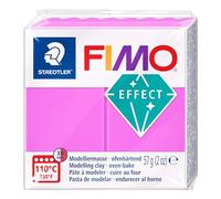 STAEDTLER 8010-601 FIMO Effect Oven-Hardening Polymer Modelling Clay - Neon Purple (57g)
