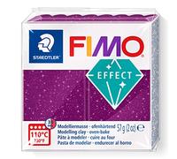 STAEDTLER 8010-602 FIMO Effect Oven-Hardening Polymer Modelling Clay - Galaxy Purple (57g)