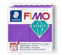 STAEDTLER 8010-61 FIMO Effect Oven-Hardening Polymer Modelling Clay - Metallic Lilac (1 x 57g Block)