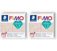 STAEDTLER 8010-770 FIMO Effect Oven-Hardening Polymer Modelling Clay - Botanical Rose Hip (1 x 57g Block) (Pack of 2)