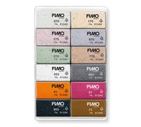 STAEDTLER 8013 C12-5 FIMO Effect Oven-Hardening Polymer Modelling Clay - Boho, Assorted Colours (Pack of 12 x 25g Half Blocks)