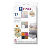 Staedtler FIMO Effect Polymer Clay – Colour Pack 12 Half Blocks – Botanical