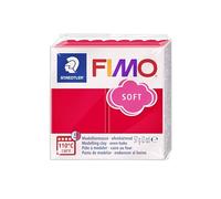STAEDTLER 8020-24 FIMO Soft Oven-Hardening Polymer Modelling Clay - Indian Red (1 x 57g Block)