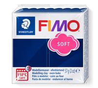 STAEDTLER 8020-35 FIMO Soft Oven-Hardening Polymer Modelling Clay - Windsor Blue (1 x 57g Block)