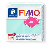 Staedtler FIMO Soft 8020-505 Oven-Hardening Polymer Modelling Clay, Pastel Mint, 57 g