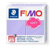 Staedtler FIMO Soft Modelling Clay Block 8020-605 – Oven-hardening Polymer, 57 g – Pastel Lilac