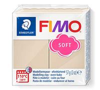 STAEDTLER 8020-70 FIMO Soft Oven-Hardening Polymer Modelling Clay - Sahara (1 x 57g Block)
