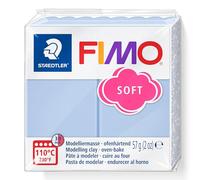STAEDTLER 8020-T31 FIMO Soft Oven-Hardening Polymer Modelling Clay - Serenity Blue (1 x 57g Block)