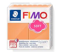 STAEDTLER 8020-T41 FIMO Soft Oven-Hardening Polymer Modelling Clay - Papaya Sorbet (1 x 57g Block)