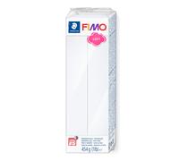 STAEDTLER 8021-0 FIMO Soft Oven-Hardening Polymer Modelling Clay - White (1 x 454g Block)