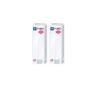 STAEDTLER 8021-0 FIMO Soft Oven-Hardening Polymer Modelling Clay - White (1 x 454g Block) (Pack of 2)