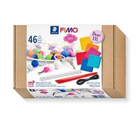 STAEDTLER 8023 15 FIMO Soft Oven-Hardening Polymer Modelling Clay - Basic XXL Kit, Assorted Colours (Pack of 26 x 57g Blocks & 20 x Accessories)