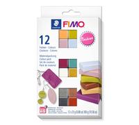STAEDTLER 8023 C12-5 FIMO Soft Oven-Hardening Polymer Modelling Clay - Assorted