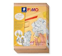 STAEDTLER 8025 HTC5 FIMO Oven-Hardening Polymer Modelling Clay - How-to-Create-Set, Marble Design (Pack of 7 Pieces)