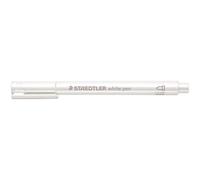 STAEDTLER 8323 Metallic Felt-tip pens - White, 10-Pack | Opaque on light and dark paper, 1-2 mm tip - for scrapbooking - Item No. 8323-0