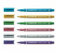 Staedtler 8323 Metallic Marker Pens 1-2mm Bullet Tip, Assorted Choose Colours