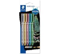 STAEDTLER 8323-S BK5 Metallic Markers - Assorted Colours (Pack of 5)