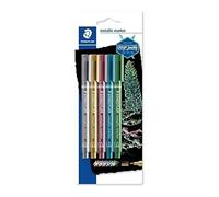 STAEDTLER 8323-S BK5 Metallic Markers - Assorted Colours (Pack of 5)