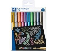STAEDTLER 8323 TB10 metallic pens, wallet of 10 assorted colours