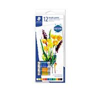 STAEDTLER 8500 C12 Karat Acrylic Paint Tube - Multi-Colour (Pack of 12) | Highly pigmented, easy to mix, smooth application - creative - Item No. 8500 C12