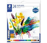 STAEDTLER 8500 C24 Karat Acrylic Paint Tube - Multi-Colour (Pack of 24)