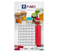 STAEDTLER 8700 09 FIMO Stamp Kit - 88 Characters incl. Letters, Numbers & Special Characters (Pack of 1), 56g, White