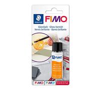 STAEDTLER 8703 01 BK FIMO Gloss Varnish - Water-Based & Transparent (1 Bottle with Brush - 10ml)
