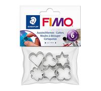 STAEDTLER 8724 03 FIMO Metal Cutters for Modelling Clay - 2cm Diameter (Set of 6 Assorted Shapes)