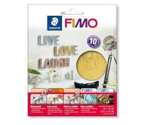 STAEDTLER 8781-11 FIMO Metallic Leaf Metal for Polymer Modelling Clay Decorating - Gold (Pack of 10 Sheets)