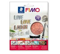 STAEDTLER 8781-26 FIMO Metallic Leaf Metal for Polymer Modelling Clay Decorating - Copper (Pack of 10 Sheets)