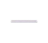 Staedtler 98718-34BK Triangular Scales,Engineering,Color-Coded Grooves,12, White