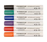 Staedtler 351 WP6 Assorted Whiteboard Pens 351 (Pack of 6)