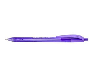 Staedtler Ball 4230 M Triangular Ballpoint Pen, Line Width M Approx. 1.00 mm, for Relaxed Writing, Single Product Purple, Line Width M, Folding Box, 10 Ballpoint Pens, 4230 M-6