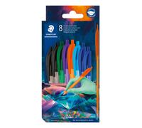 Staedtler Ball 4230C8E2-1 - Penna a sfera triangolare, larghezza linea M circa 1