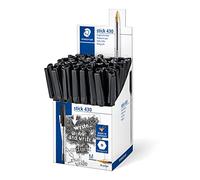 STAEDTLER Ballpoint Pens - Stick 430 - Medium Point - Black Ink - Pack of 50, 430 M-9CP5