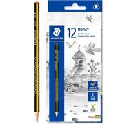 STAEDTLER 183-HB Noris Triangular Graphite Pencil - HB (Pack of 12)
