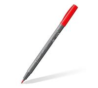 Staedtler Brush Pen Pigment Arts, Red, Pigmented Premium Drawing Ink, Brush Tip for Variable Line Width, Waterproof, Quick-Drying, Brush Pen Single Pen, 371-2