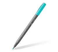 Staedtler Brush Pen Pigment Arts, Turquoise, Premium Pigmented Drawing Ink, Brush Tip for Variable Line Width, Waterproof, Quick-Drying, Brush Pen Single Pen, 371-35
