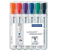 Staedtler - Bullet Tip Lumocolor Whiteboard Marker Pens - Pack Of 6 Assorted Colours