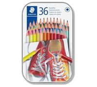 STAEDTLER 175 M36 Wood-Free Coloured Pencils - Assorted Colours (Tin of 36)