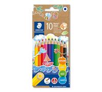 Staedtler- Colouring Pencils- Noris Club 10 Pack Maxi 126 12NC10